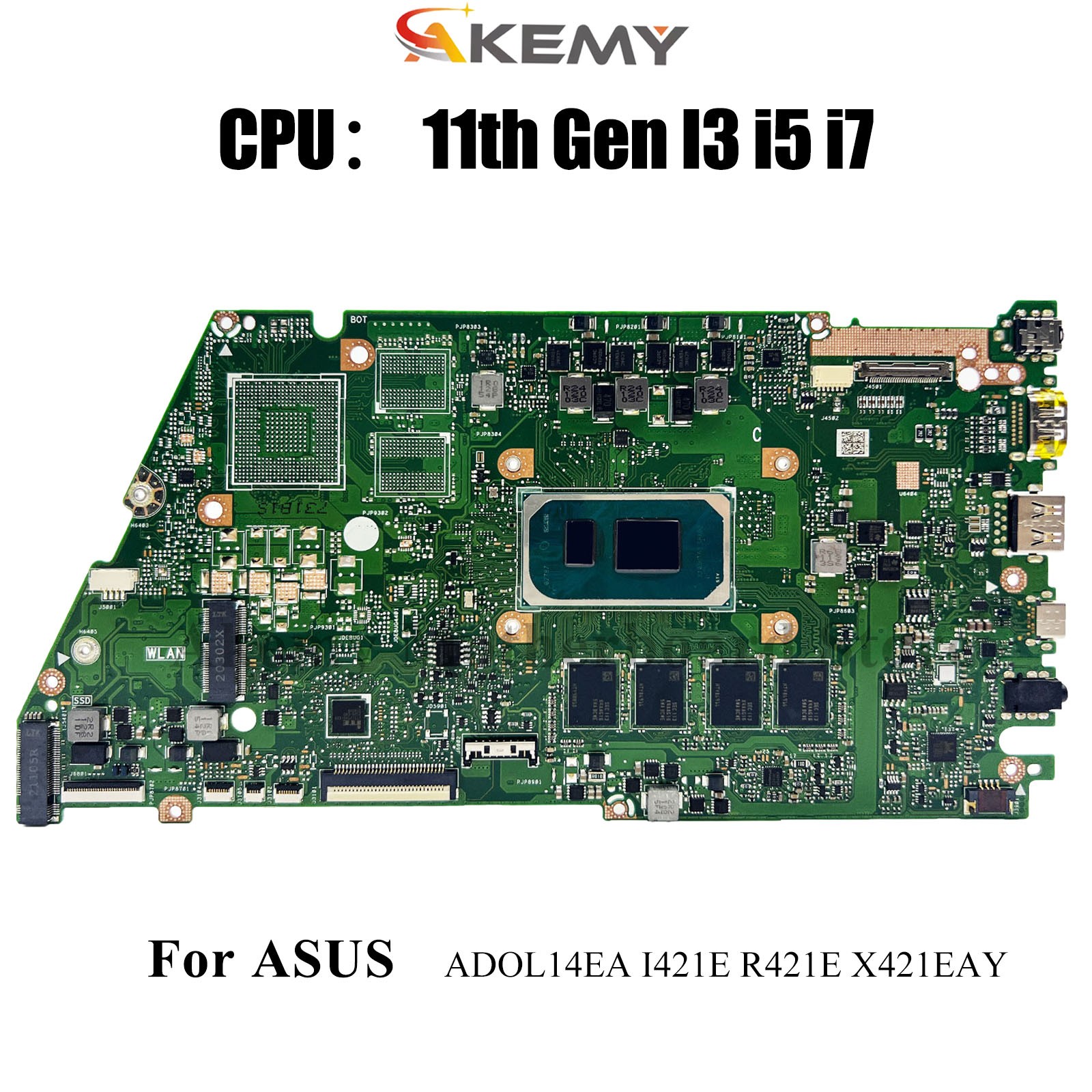 X421EA Motherboard For ASUS UMA R421E X421EAY I421E ADOL14EA Mainboard W/CPU