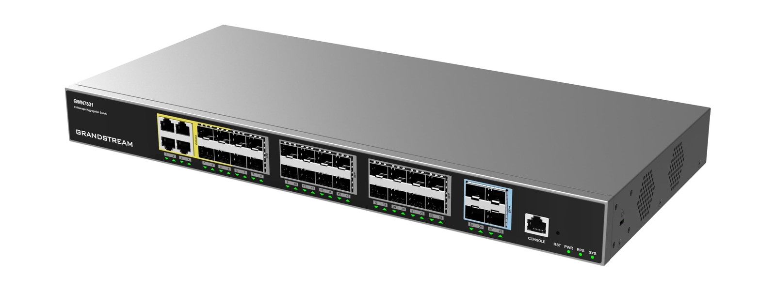 Grandstream GWN7831 Enterprise Layer 3 Managed Aggregation Switch, 20 x SFP, ...