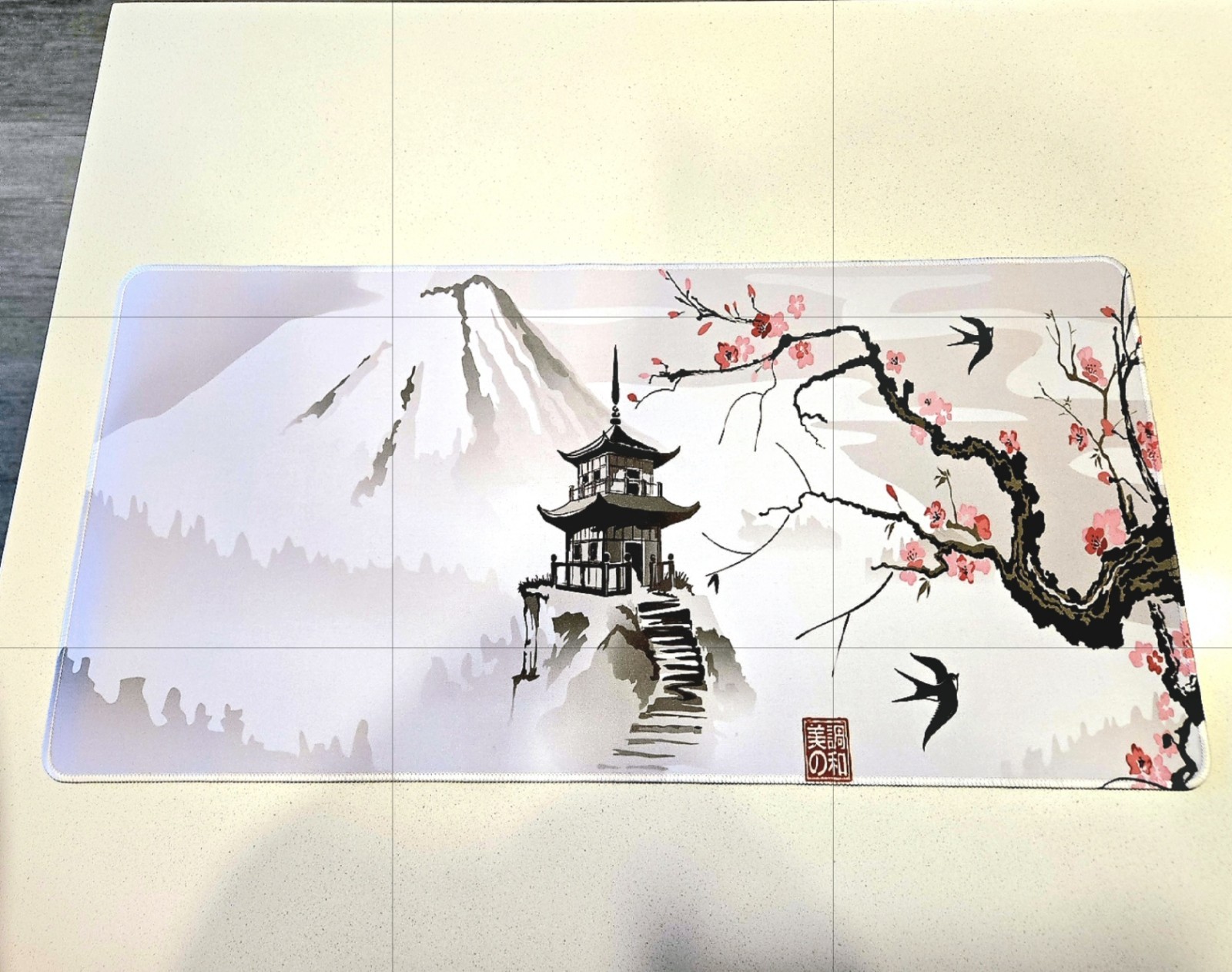 Cherry Blossom Sakura Scenery Mouse Pad Japanese Style Gaming Desk Keyboard Mat