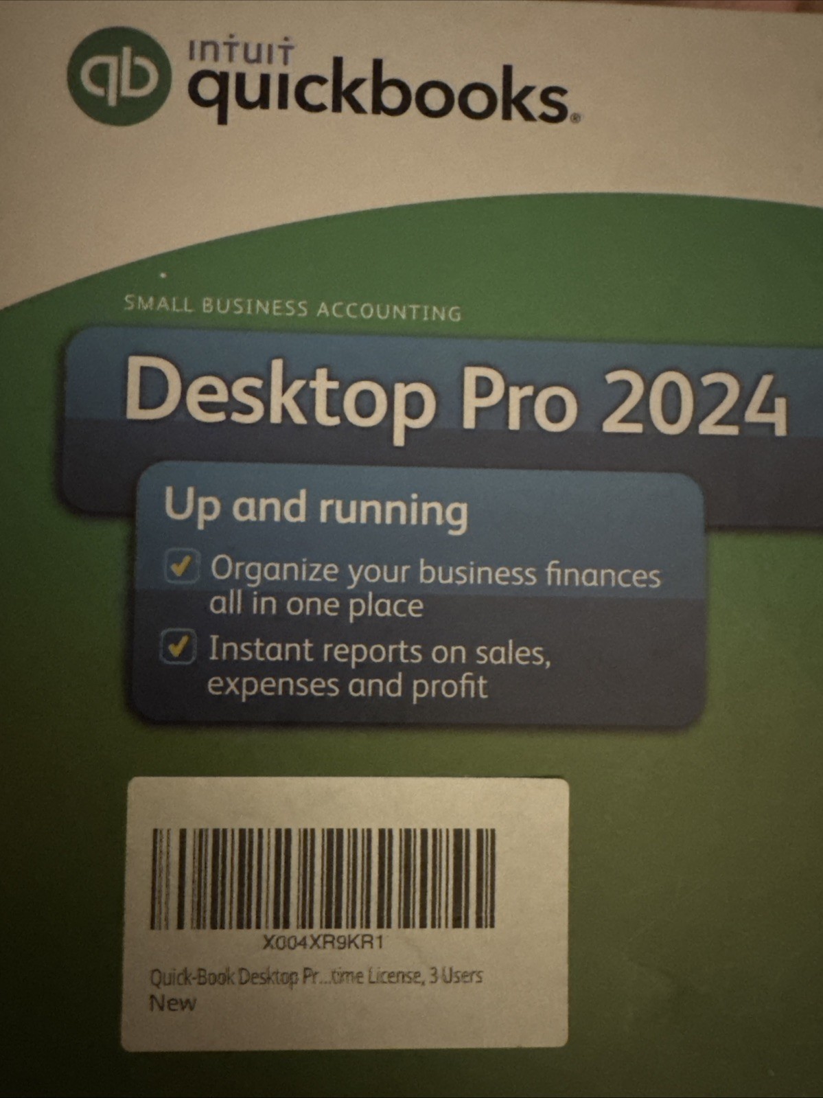 Intuit QuickBooks Desktop Pro 2024 Software