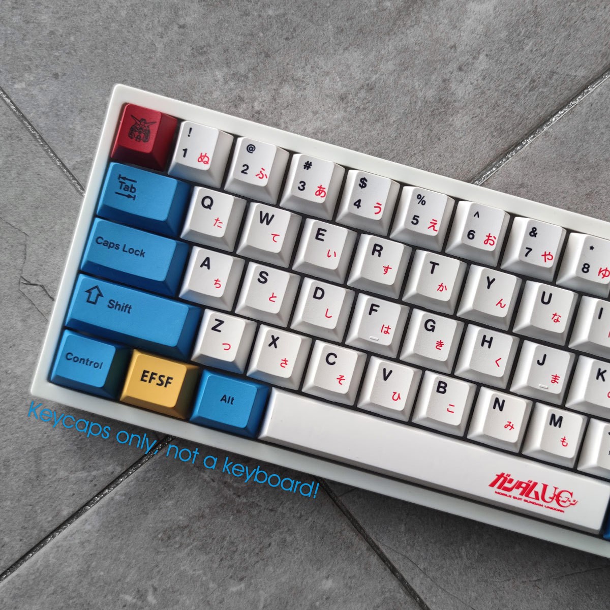 GUNDAM Keycaps Set RX-78-2 GD07 PBT 125keys For Cherry MX Mechanical Keyboards