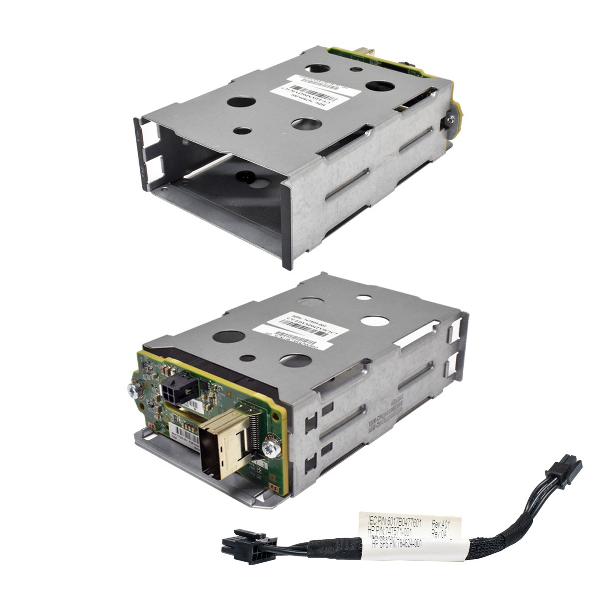 HP DL380 Gen9 Rear SFF Duo Hard Disk Cage + Board + Cable 747599-001 777280-001