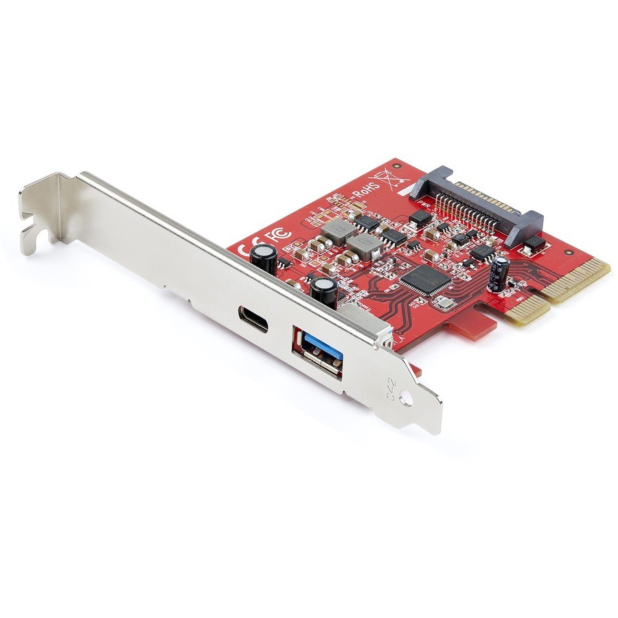 StarTech 2-Port 10Gbps USB-A & USB-C PCIe Card Adapter PEXUSB311AC3