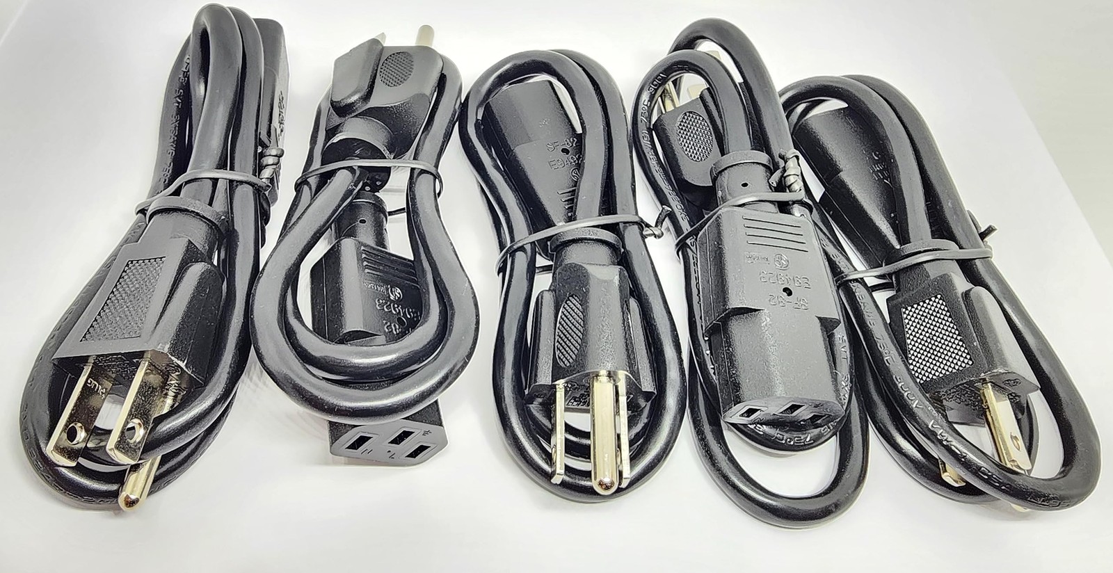 5 PCS Universal Power Cable Cord 2 Feet IEC320 C13 To NEMA 515P CSA RoHS