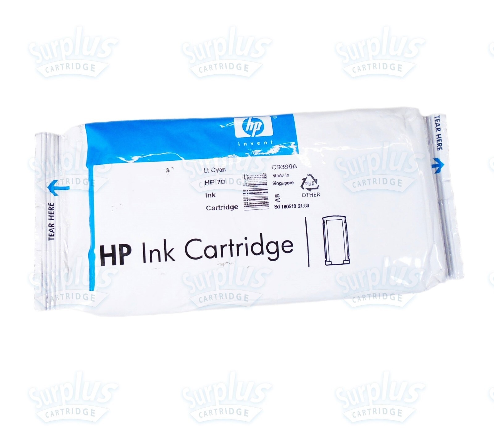 Genuine HP 70 Light Cyan Ink 130ml DesignJet L3S81B E1L21B Q6675A