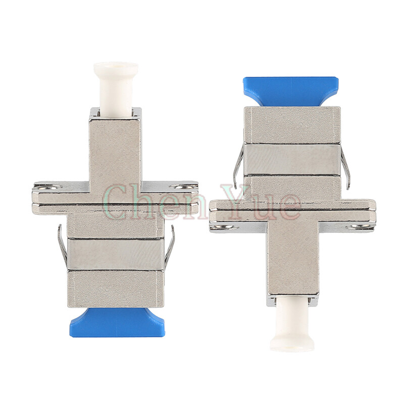 2pcs LC-SC Fiber Optic Adapter Flange Coupler Adapter SM SC Female - LC Female 