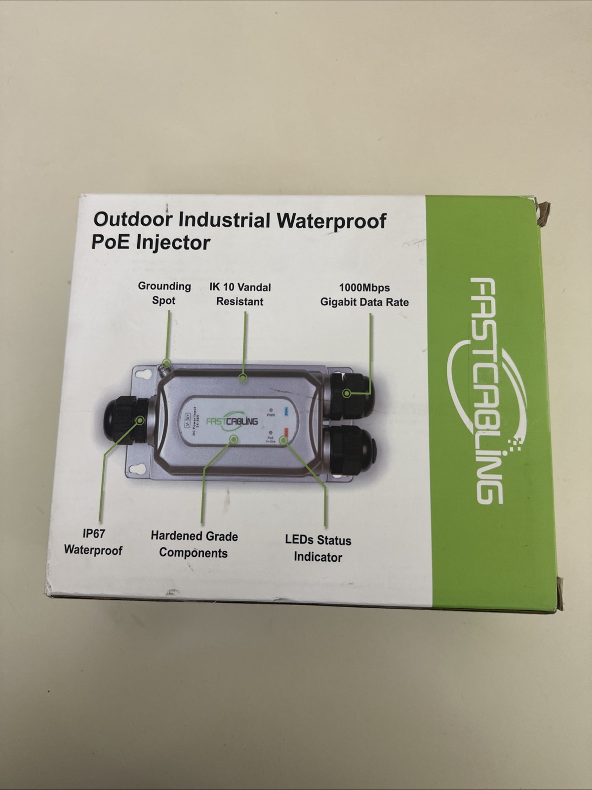 Fastcabling Outdoor Waterproof Gigabit PoE+Extender