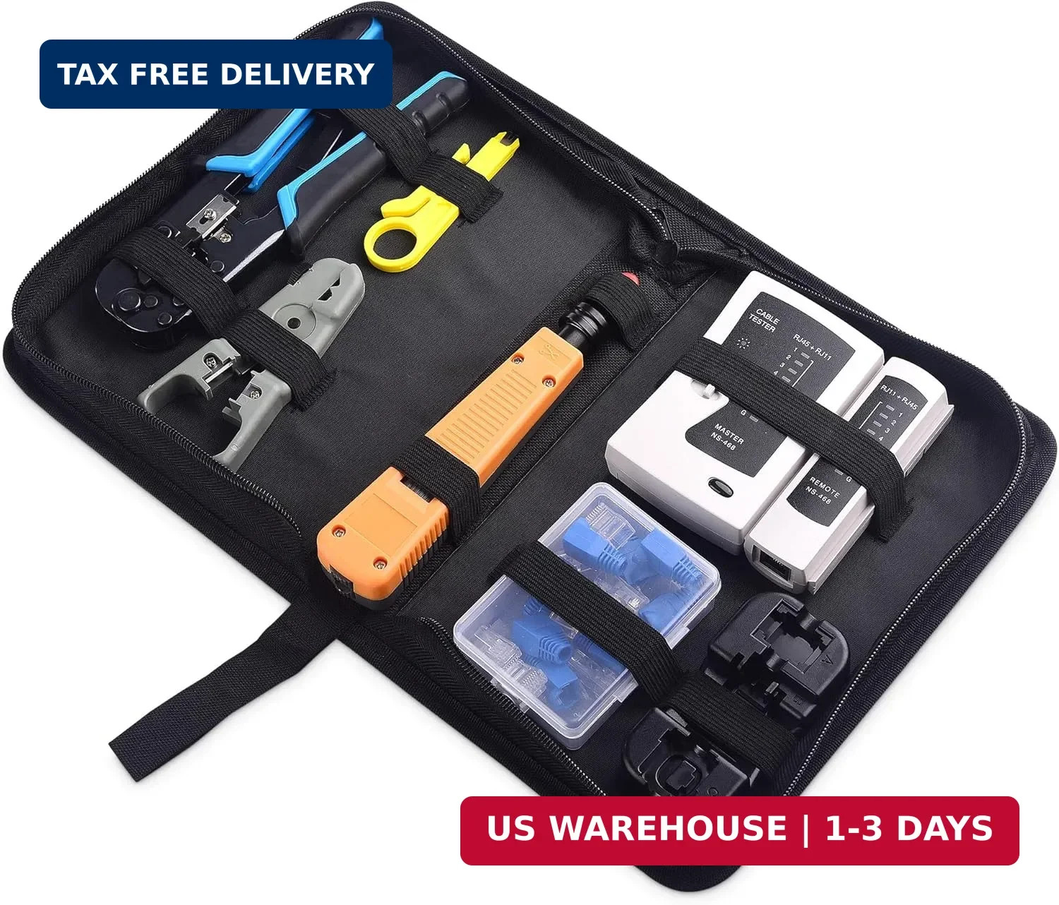 Cable Matters 7-in-1 Network Tool Kit with RJ45 Ethernet Crimping Tool, Punch Do