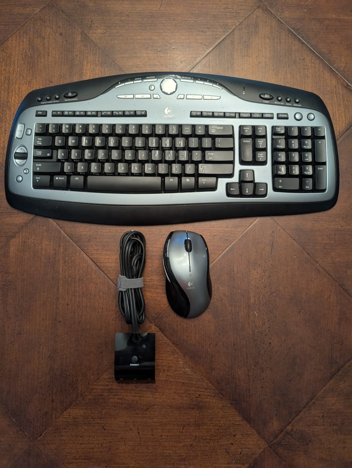 ⌨️🖱️Logitech MX3000 9675530403 Wireless Keyboard, Mouse, Receiver 