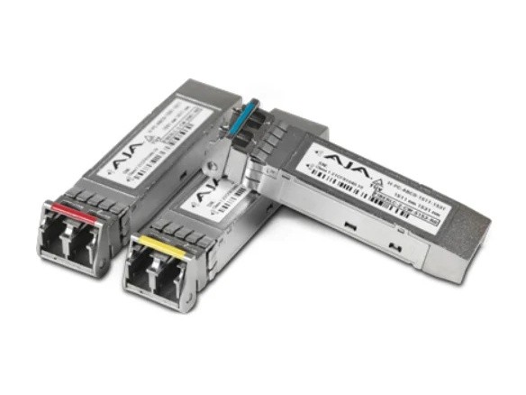 AJA FIBERSC-1-TX-R0 1-Channel 3G-SDI Single Mode SC Fiber Transmitter SFP