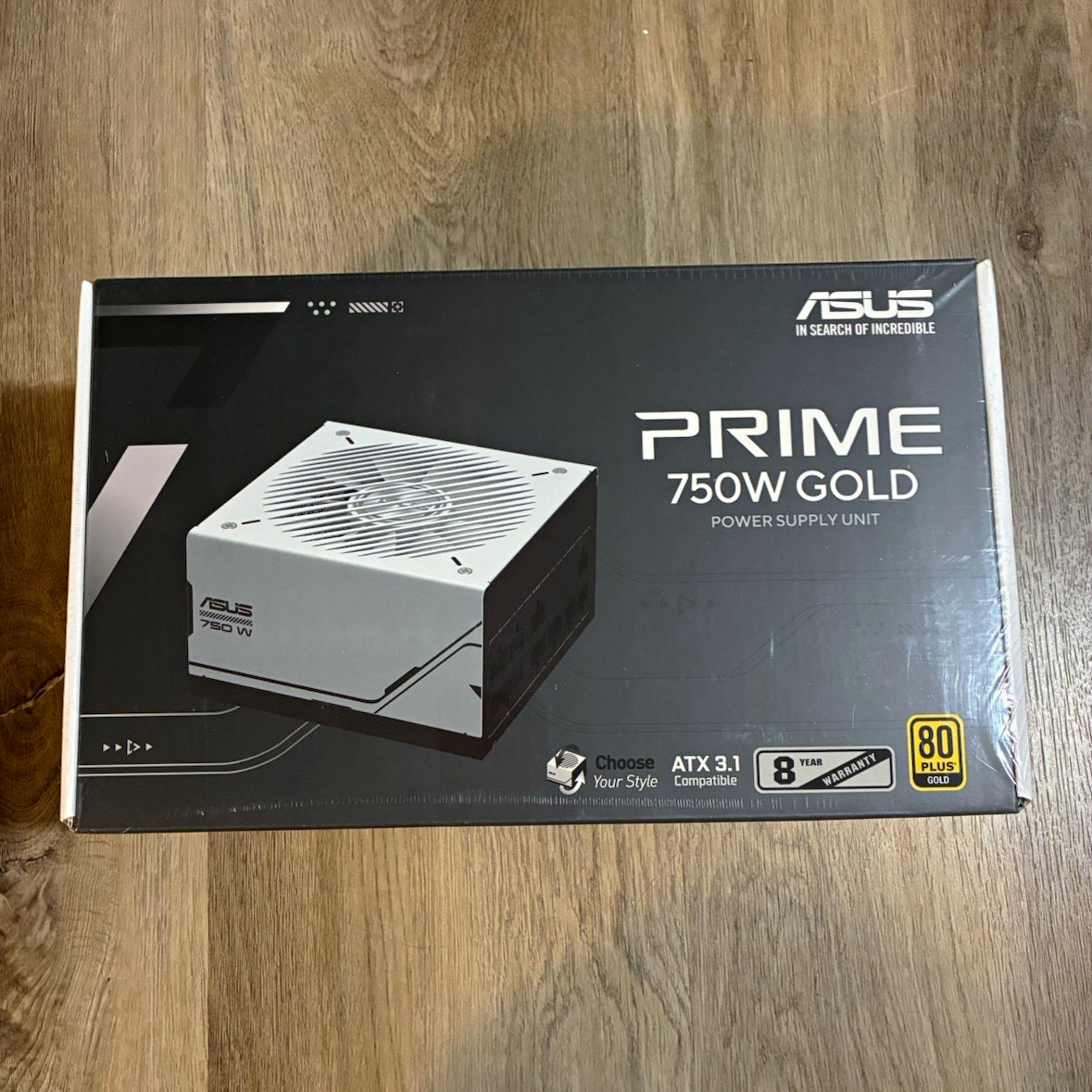 ASUS PRIME 750W GOLD 80 Plus Gold ATX 3.1 PSU Power Supply White/Black