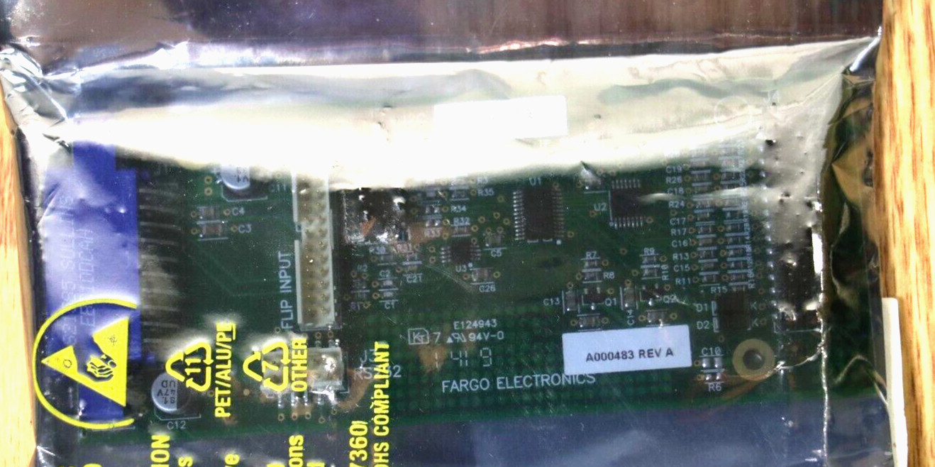 Fargo Universal Card Printer PCB Flip Station Interface Board +I/O A000483