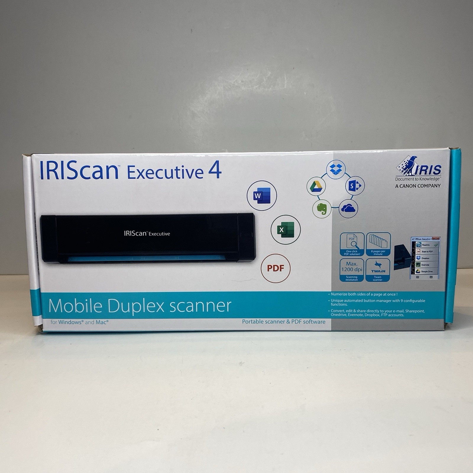 IRIScan Executive 4 Mobile Duplex Scanner - New/Open Box