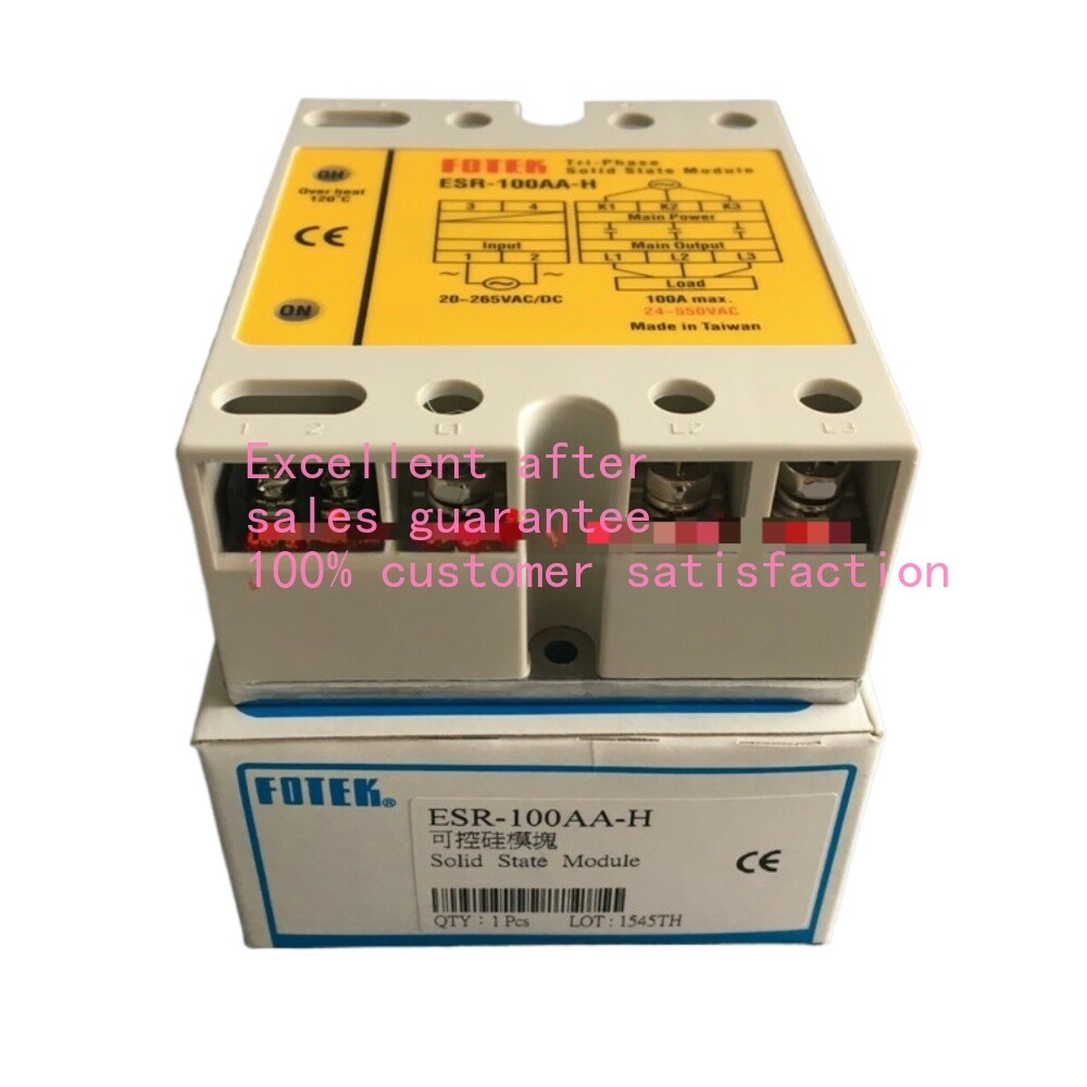 1PCS NEW FOR FOTEK ESR-100AA-H Solid state relay 24-550VAC 20-265-VAC/DC 100A