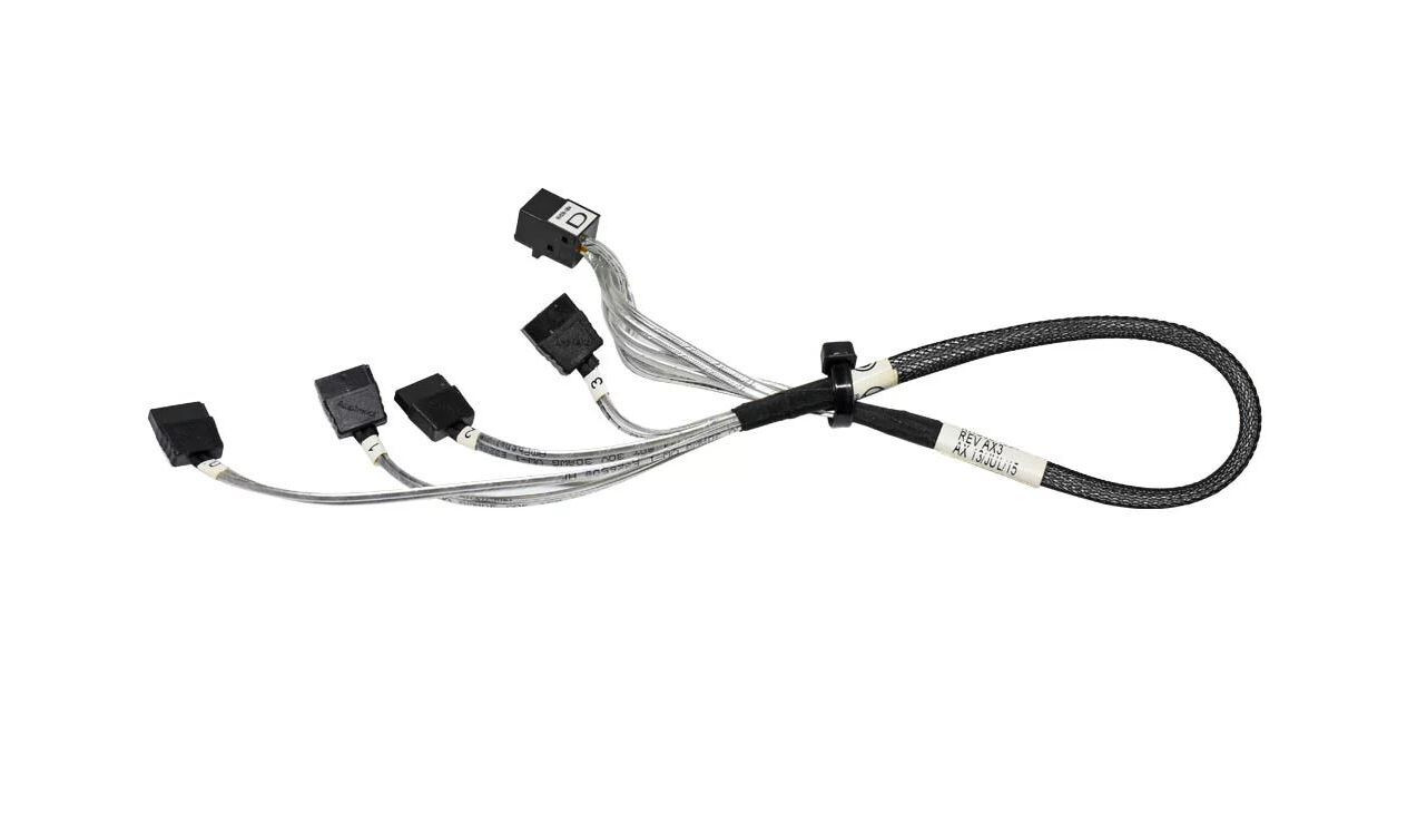 Amphenol RHS36-1894/1895 Mini SAS HD SFF-8643 to SATA Breakout Cable 12Gb/s 50cm