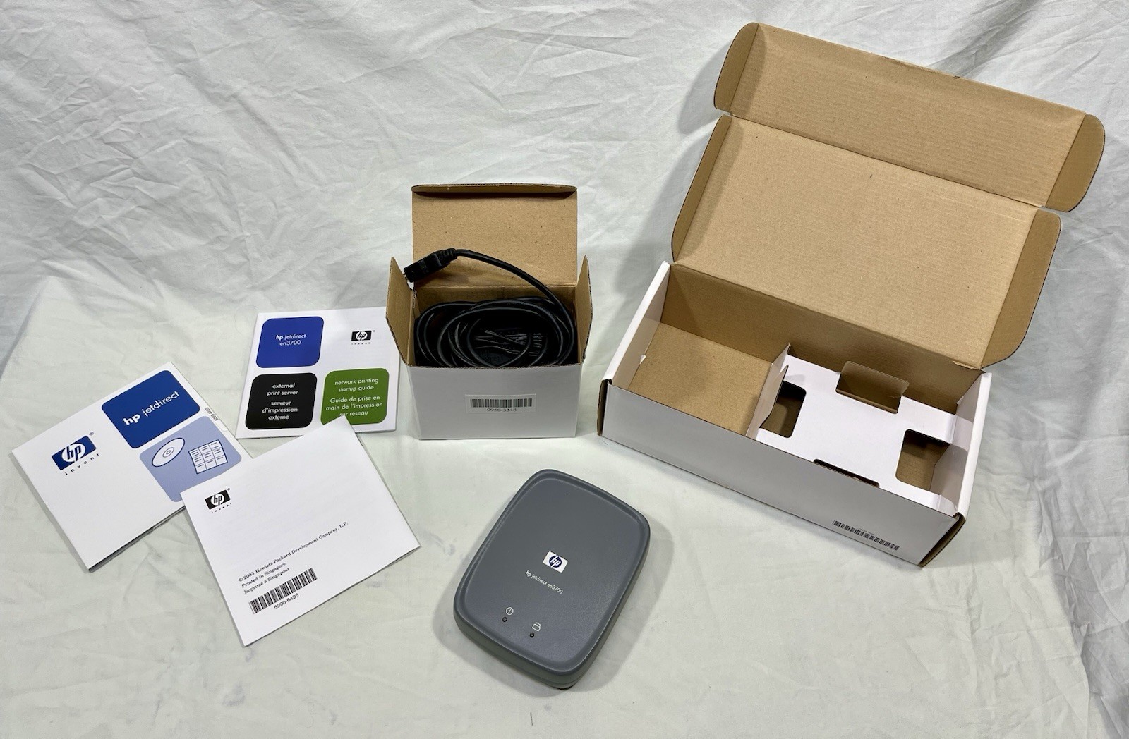 HP Jetdirect en3700 Fast Ethernet External Print Server J7942A USB Network