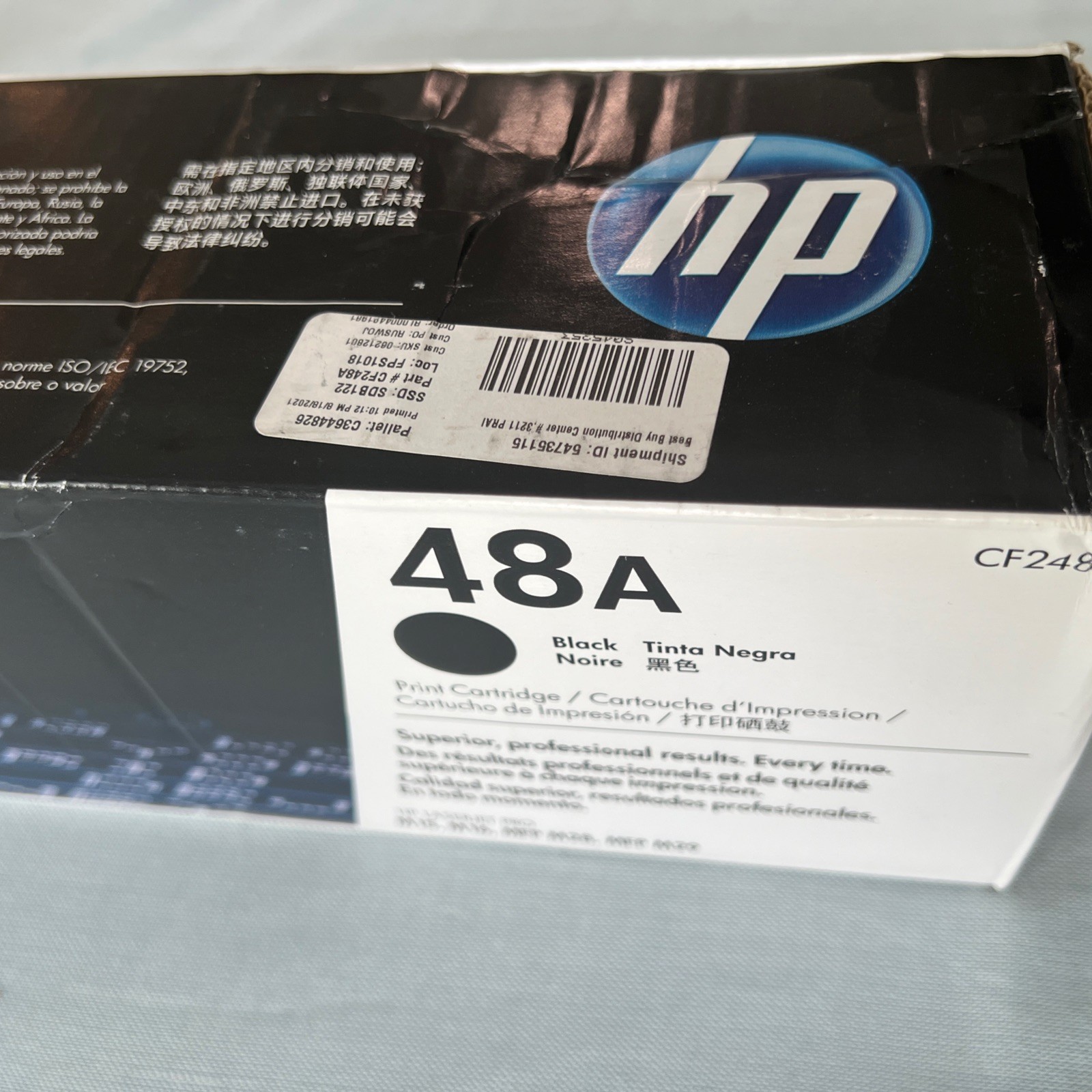 Genuine HP 48A LaserJet Ink Toner Cartridge (CF248A Black) New & Sealed