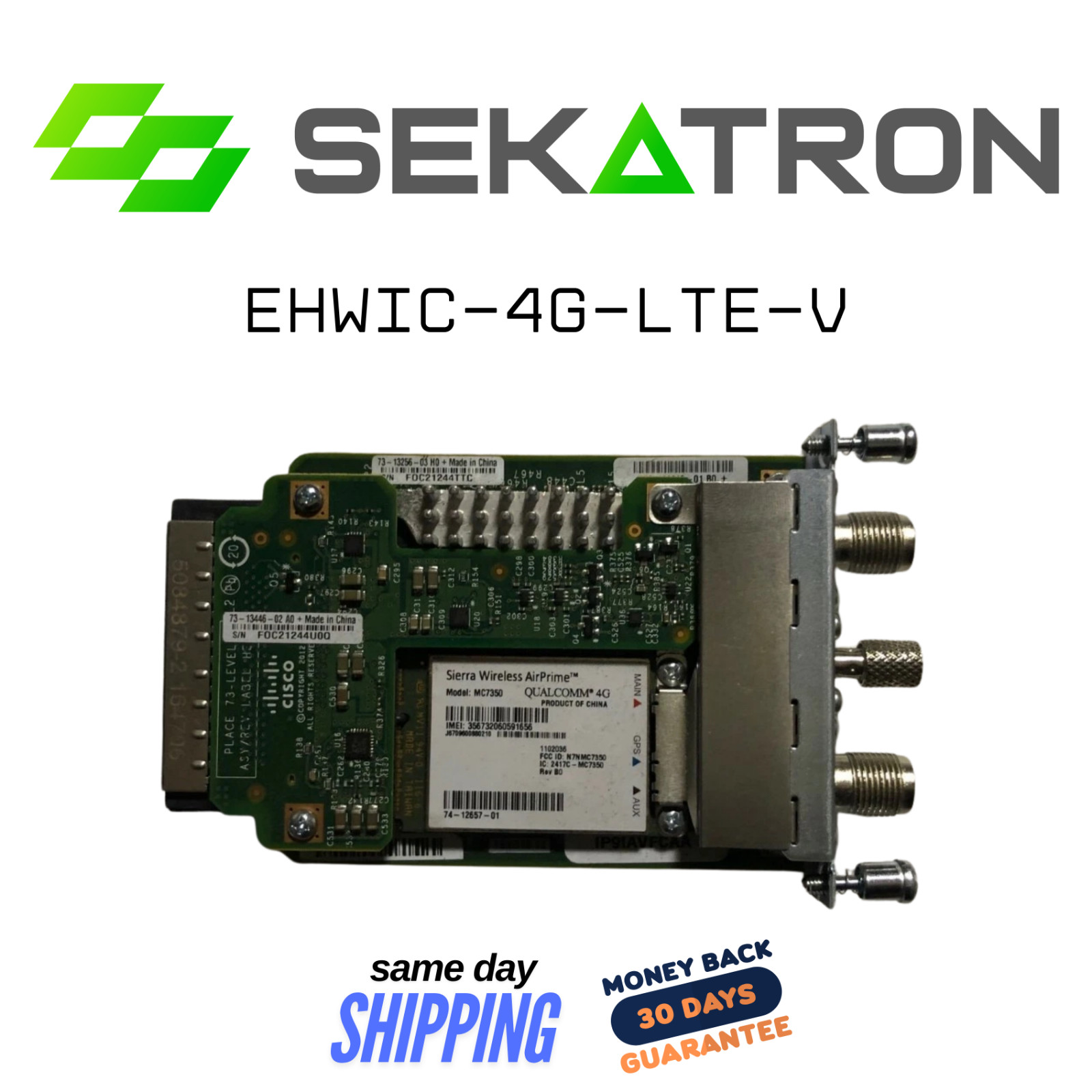 📶 Cisco EHWIC-4G-LTE-V ISR G2 4G LTE Interface Card • 4G LTE WAN Module ⚡