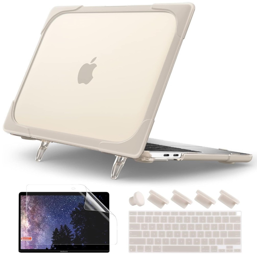 Batianda Ultimate Protection Case for MacBook Air 13" (M1) Carbon Fiber - Khaki