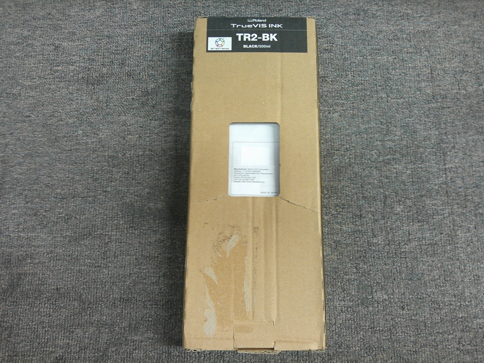 New Genuine Roland TrueVis INK Cartridge TR2-BK 500cc SEALED BLACK