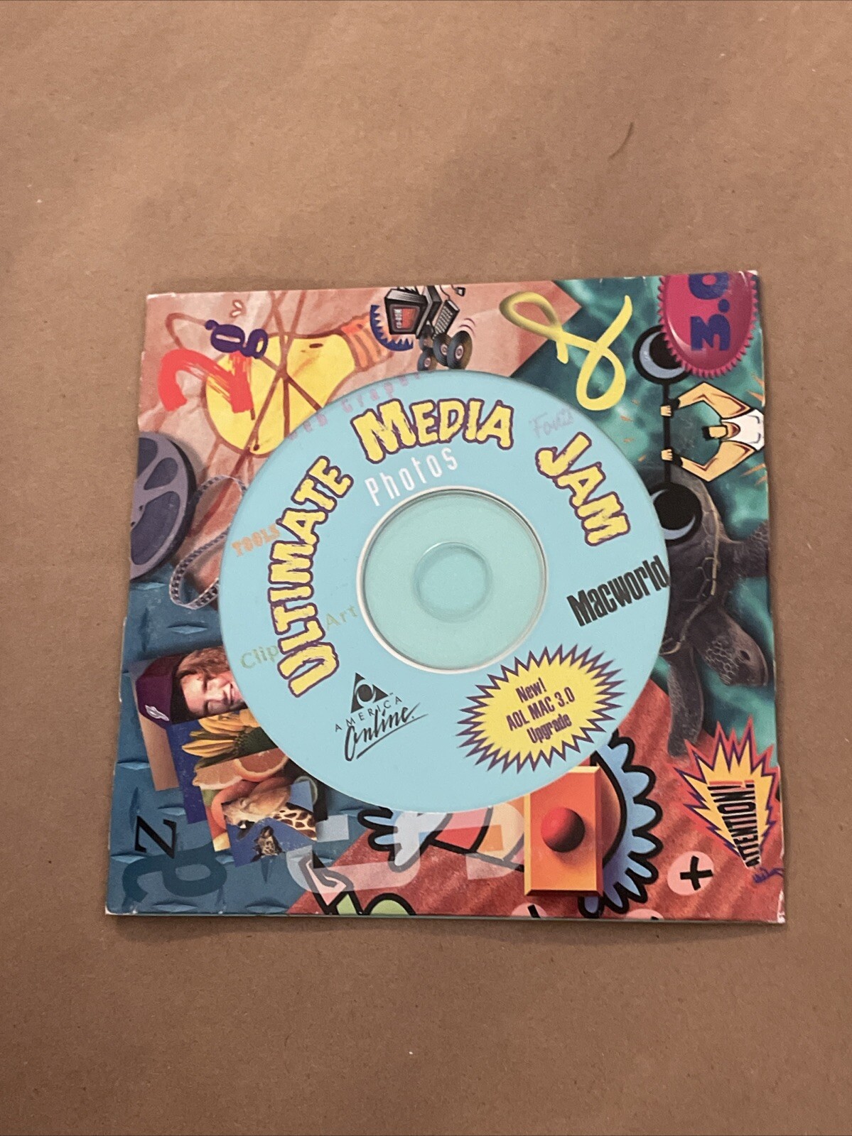 America Online Macworld Ultimate Media Jam AOL Mac 3.0 Upgrade CD-ROM (1996)