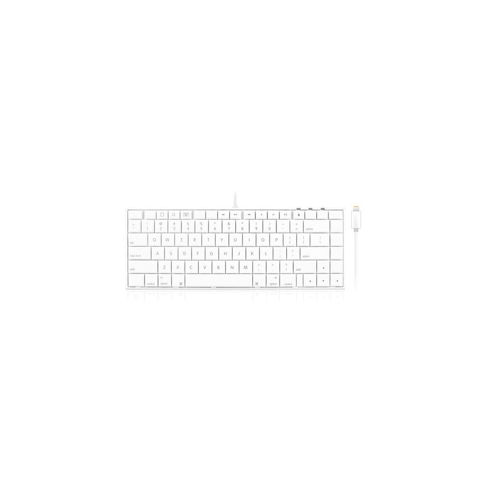 Macally IKEYLTII Wired Keyboard Designed for 30-Pin iOS Devices