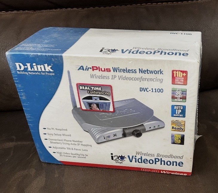 NEW D-Link Video phone DVC-1100 Wireless Network IP Video Conferencing - SEALED
