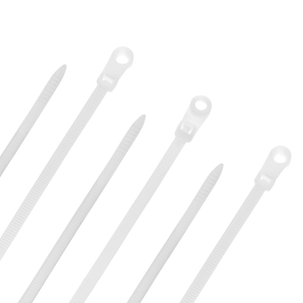 NavePoint 16 Inch Nylon White Cable Ties 50 Lbs  100 Pack