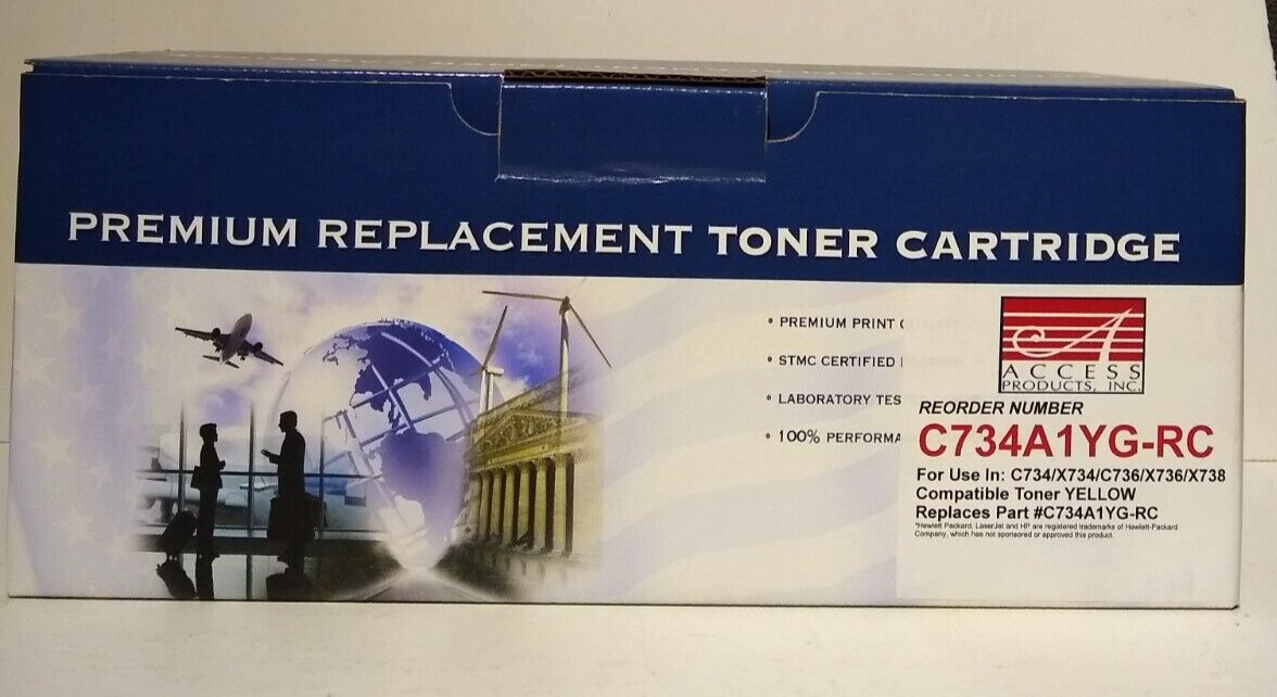 Lexmark C734A1YG Compatible Yellow Toner -  C734N, C734DN, X734DE, C736D, X736DE