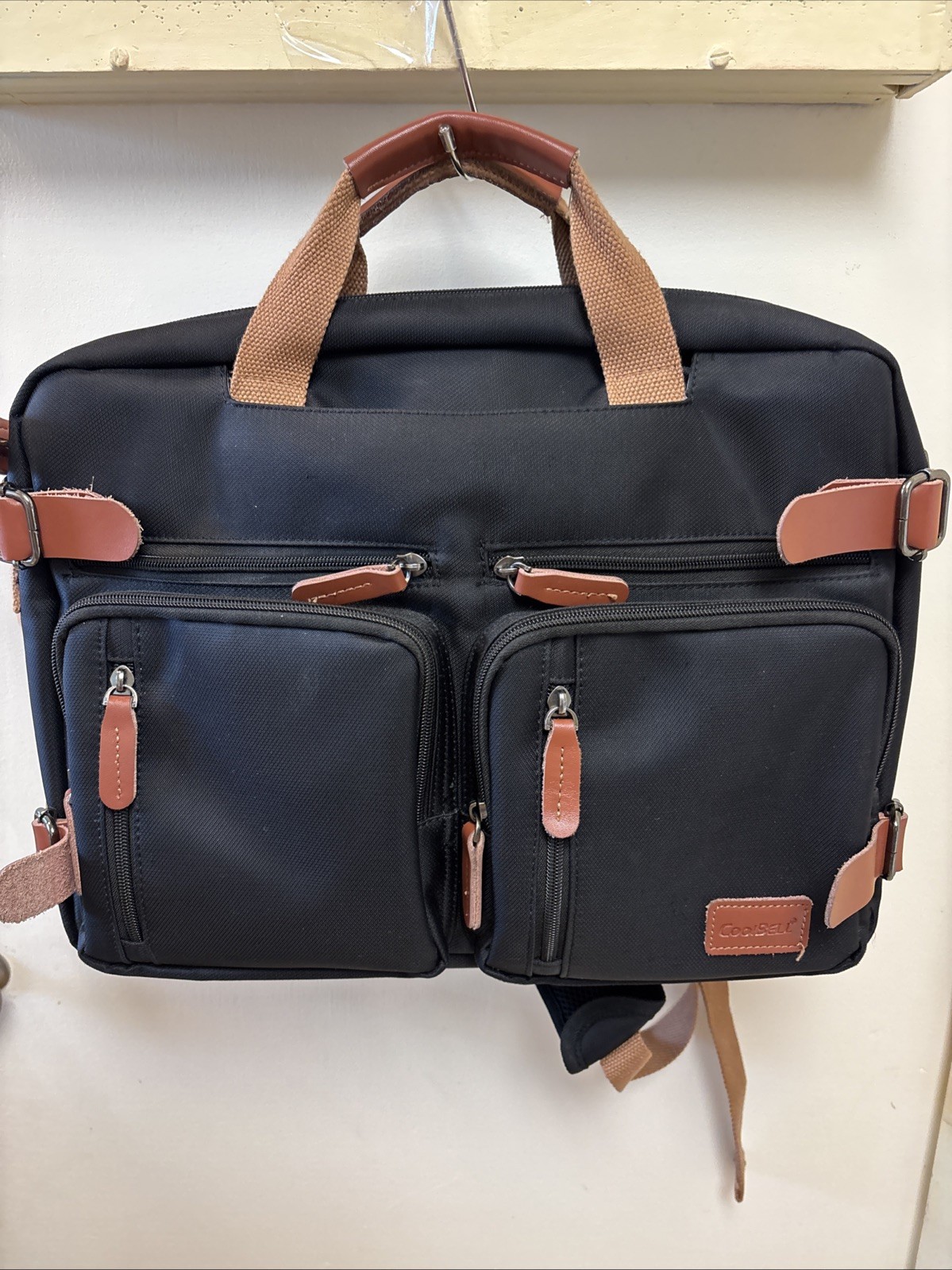 CoolBell Laptop Bag Convertible Backpack Messenger Bag Shoulder Handbag 15.6"