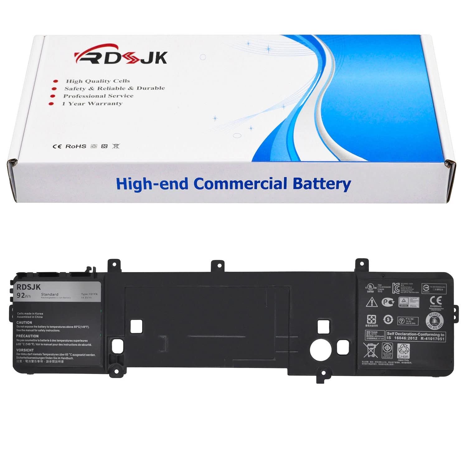 191YN Laptop Battery for Dell Alienware 15 R1 R2 ALW15ED ALW15CD ALW15ER