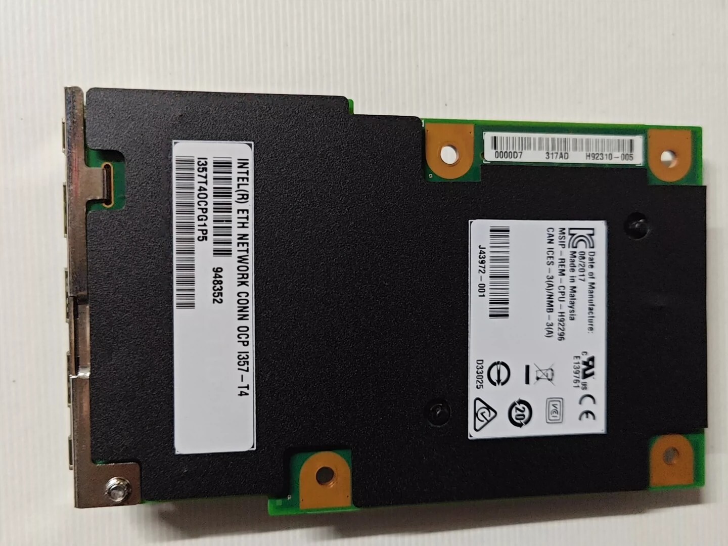Intel OCP I357-T4  Quad Port 1GbE  Ethernet Network Connection Module I357T4OCP