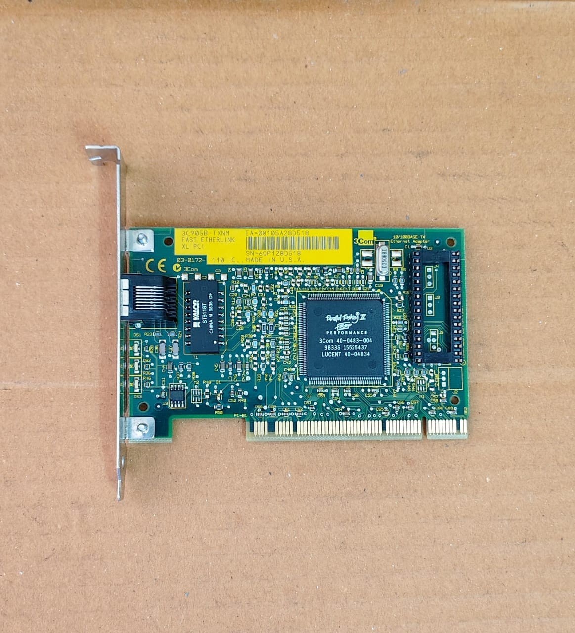 3COM 3C905B-TXNM FAST ETHERLINK XL PCI ETHERNET NETWORK CARD