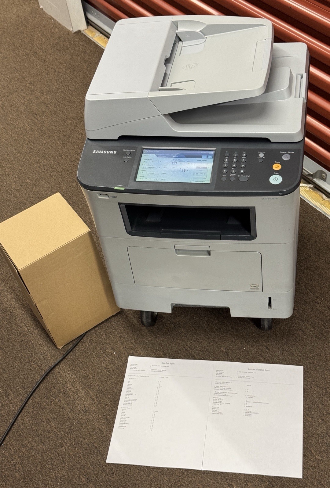 Samsung SCX-5935FN MultiXpress B&W Laser Multifunction Printer + New Toner-testd