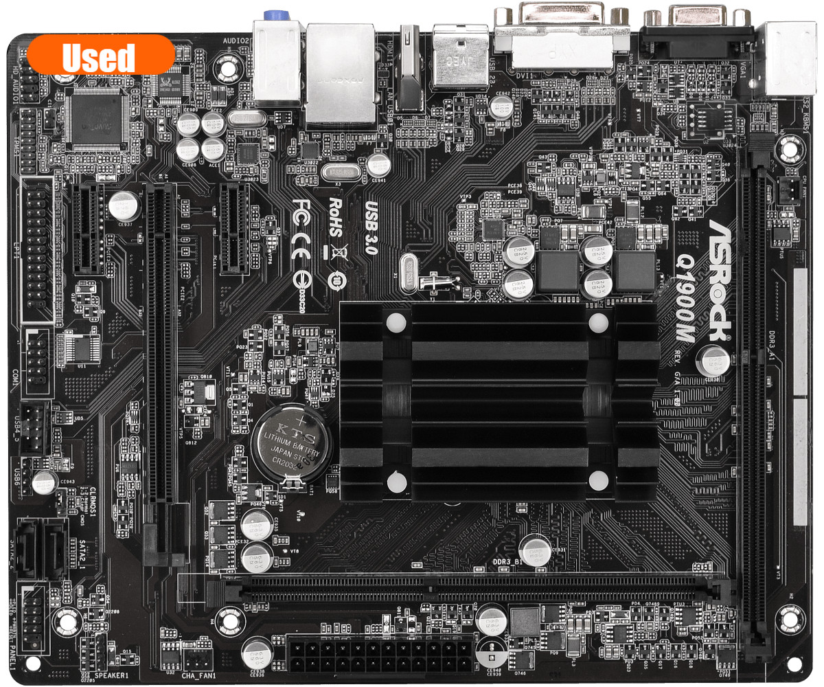 ASRock Q1900M integrated J1900 quad-core CPU low power DDR3 Used