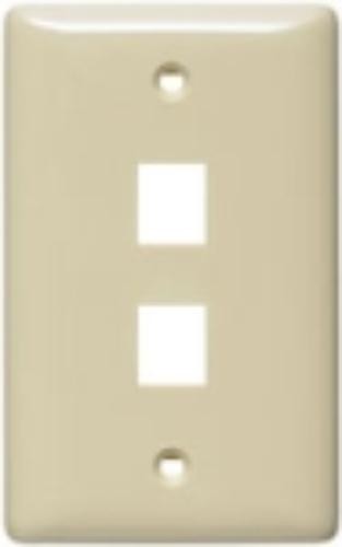 Hubbell netSELECT 1 Gang 2 Socket Multimedia Faceplate (nsp12i)