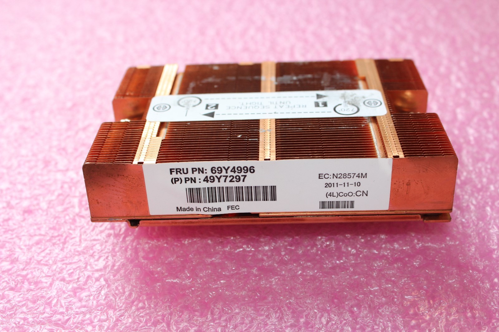 IBM HEATSINK FOR IBM X3755 M3 69Y4996