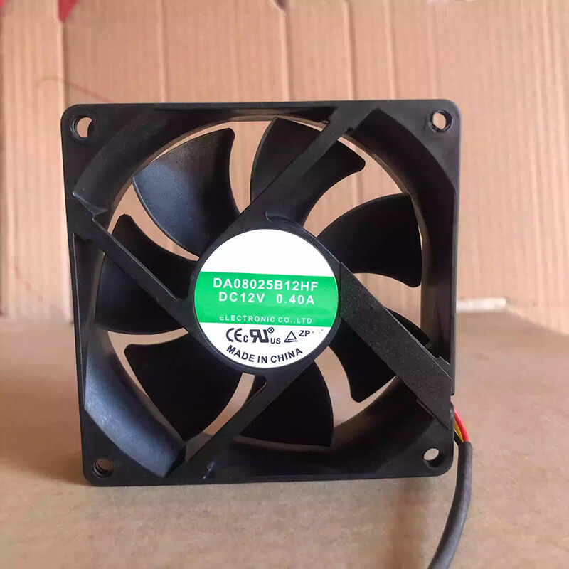 1PC 3-Wire Computer Server Cooling Fan DA08025B12HF DC 12V 0.40A 80x80x25mm 