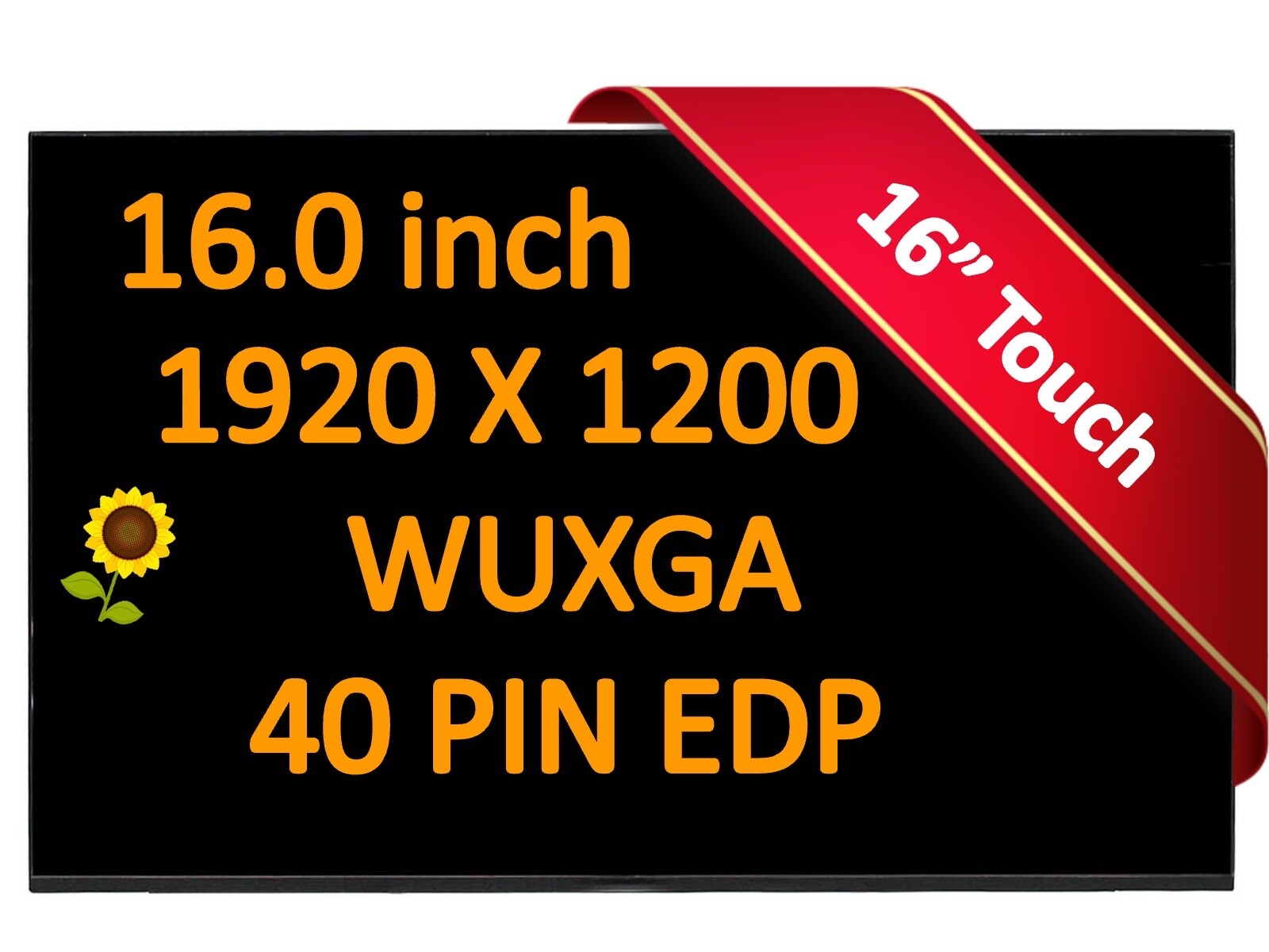 New 16.0" WUXGA On-Cell Touch LAPTOP LCD Screen IVO R160NW41 R2 eDP 40 pin 16:10
