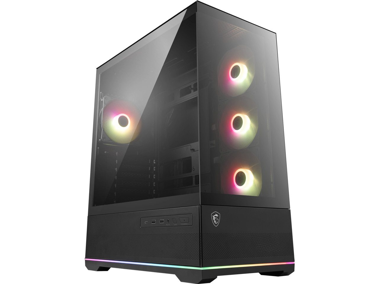 MSI MAG PANO 110R PZ - Mid-Tower Gaming PC Case - Tempered Glass Side Panel - 4