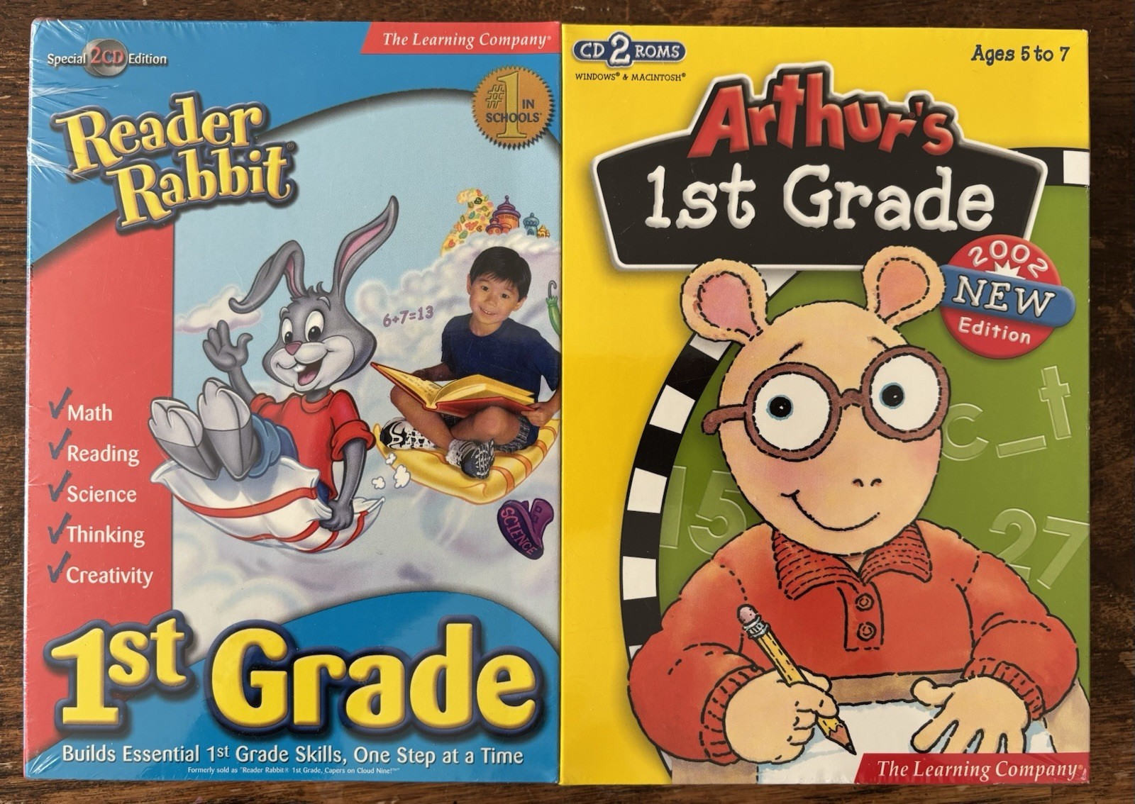 Arthur’s 1st Grade / Reader Rabbit 1st Grade (Two Pack) - New in Shrink