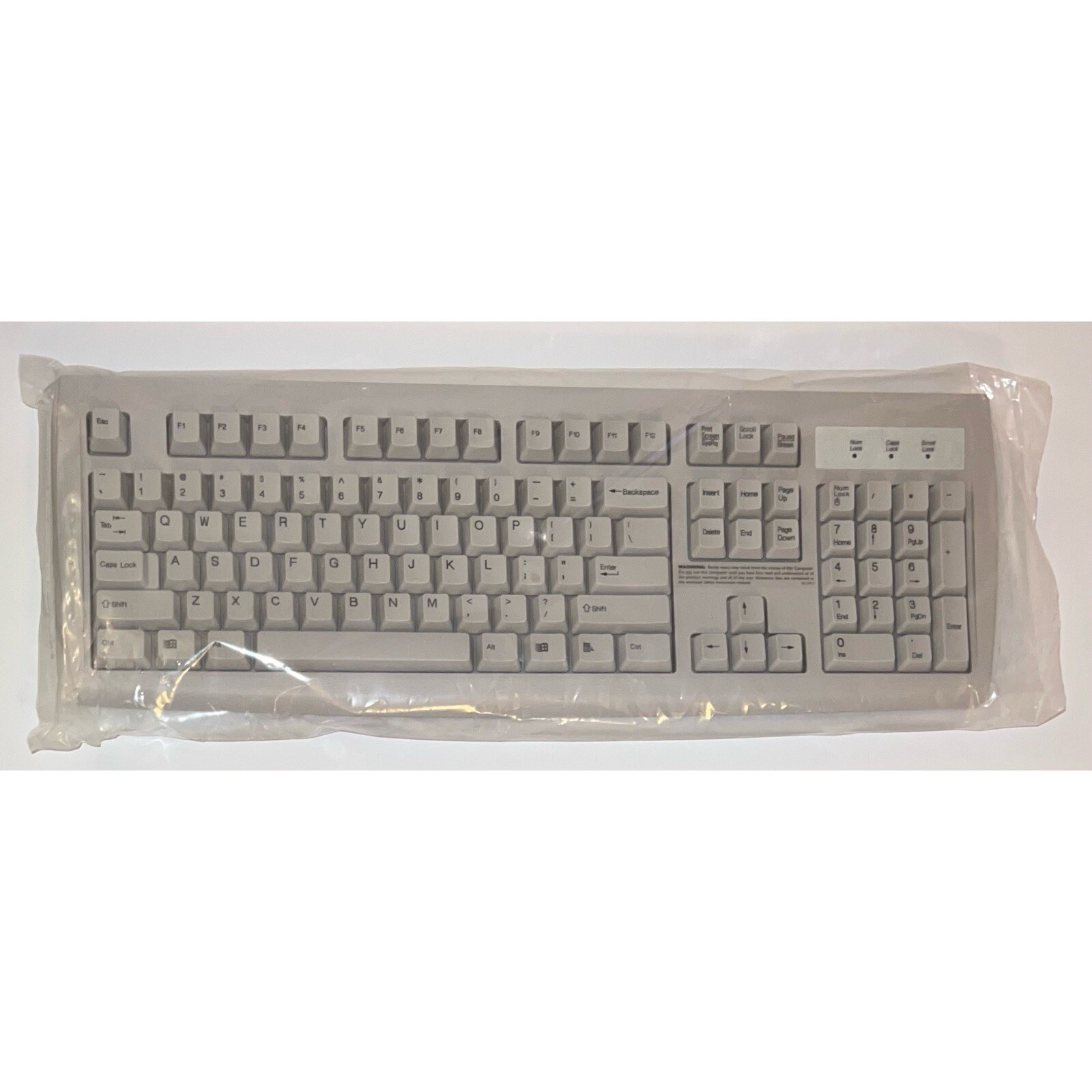 NEW Toshiba KB-2971 Wired Keyboard Computer Off White PS2 QWERTY