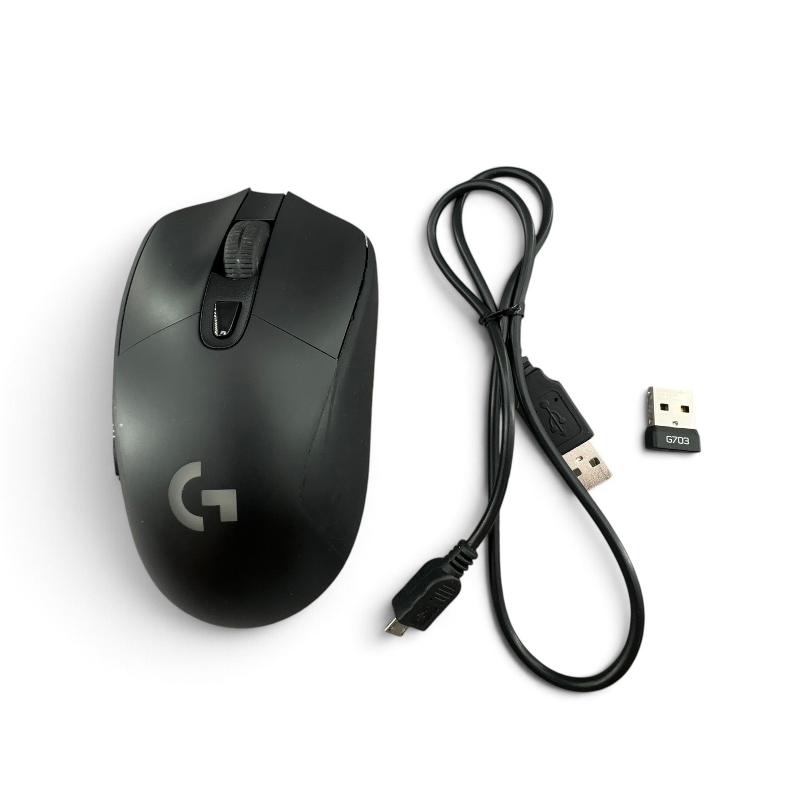 Logitech G703 Lightspeed Wireless Gaming Mouse Black HERO 25K w/ Sensor READ