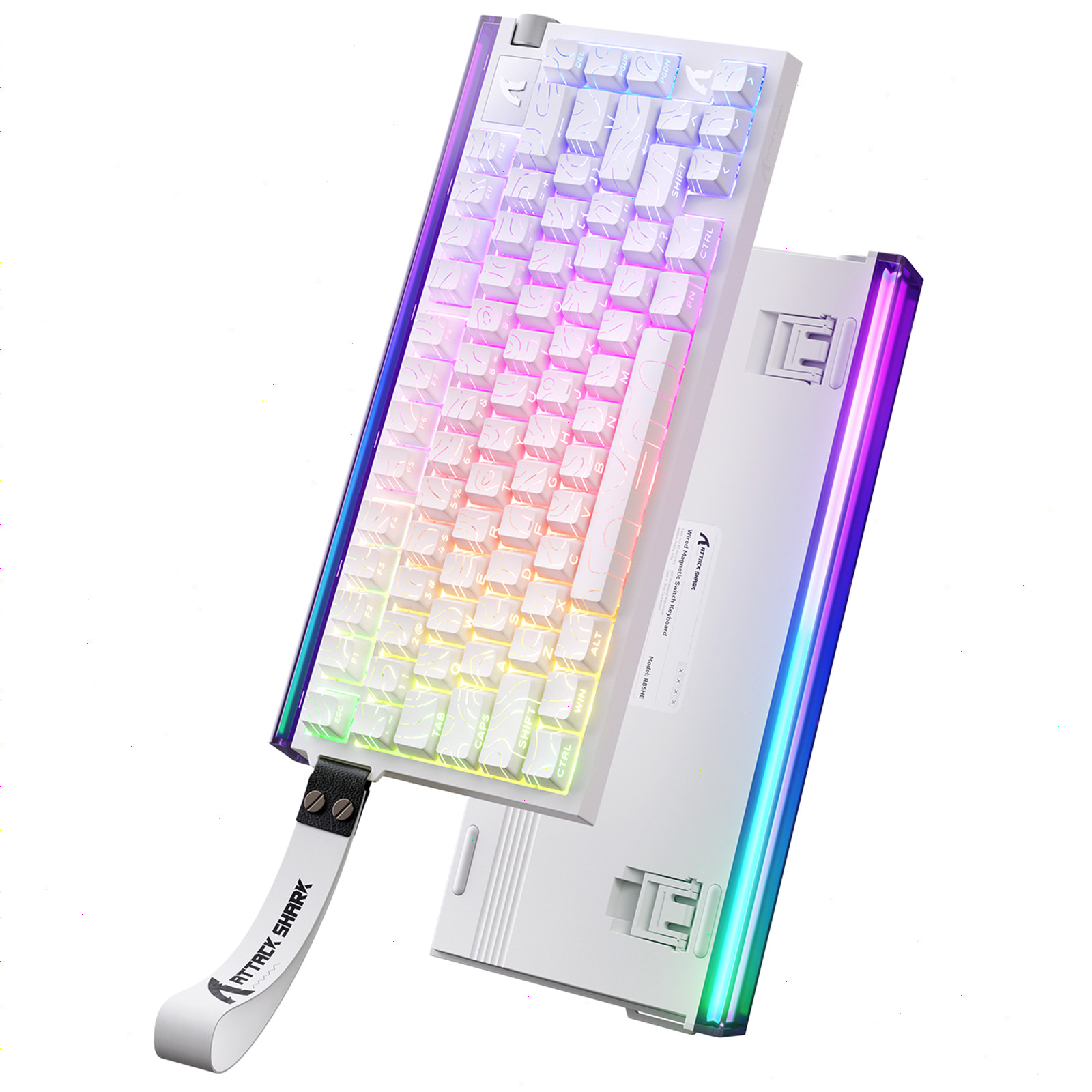 ATTACK SHARK R85 HE Rapid Trigger Wired Gaming Keyboard Magnetic 75% RGB Qiuet