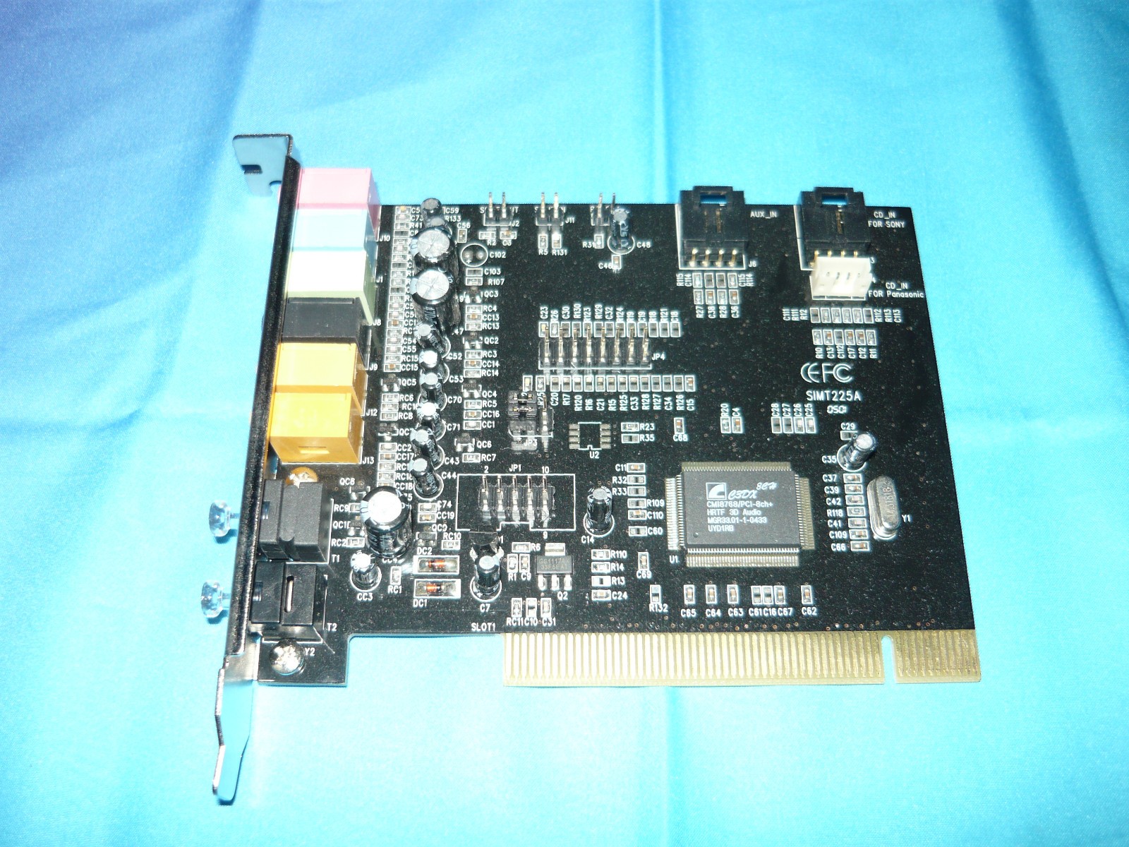 Vintage SIMT225A PCI 7.1 Surround Sound Card SPDIF Used Good CMI8768