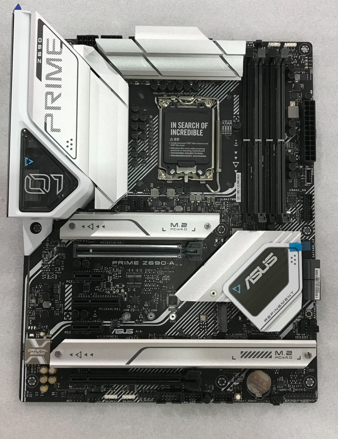 ASUS PRIME Z690-A | Built-In I/O Shield | Partial Accessories (SATA Cable)