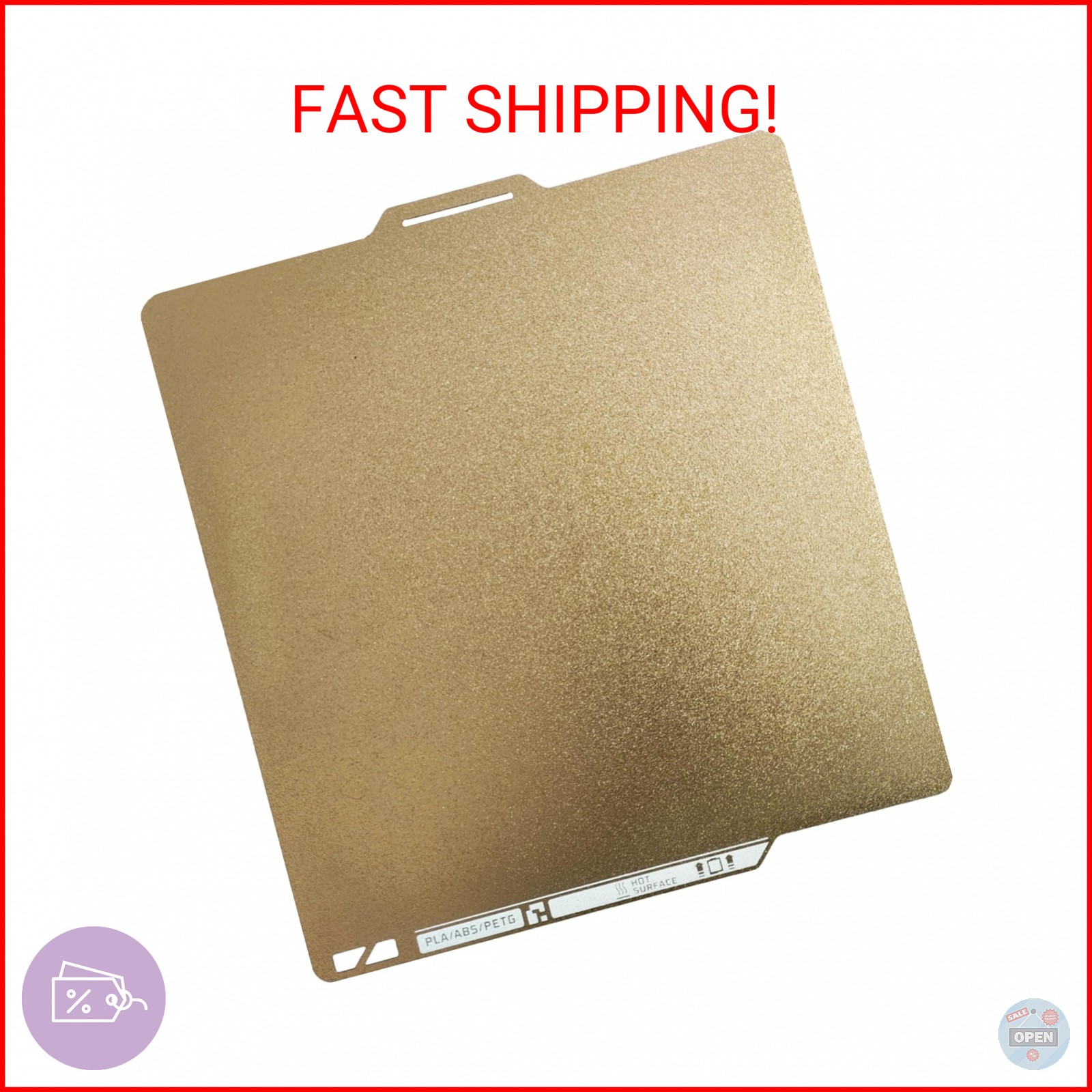 RETUXEP Bamboo Lab P2S P1S X2D Double Sided Textured PEI Build Plate for BambuLa