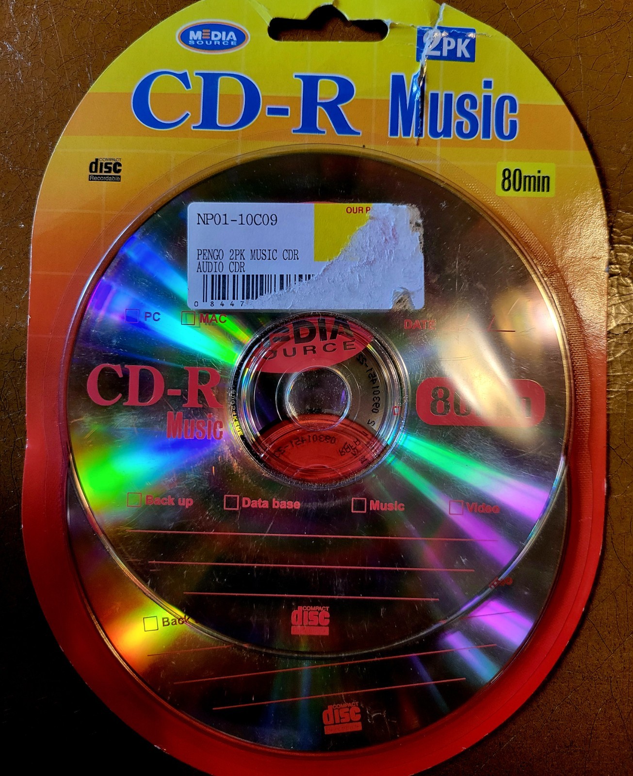 CD-R Music 2pk Media Source 80 minutes