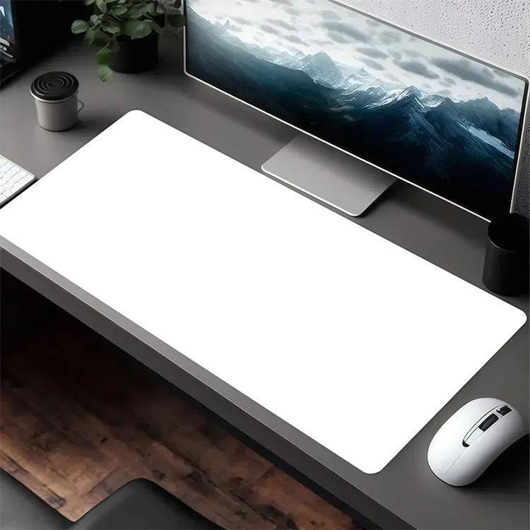 1pc Extra Large Rubber Mousepad with White Cloud HD Print, Multi-Functional De