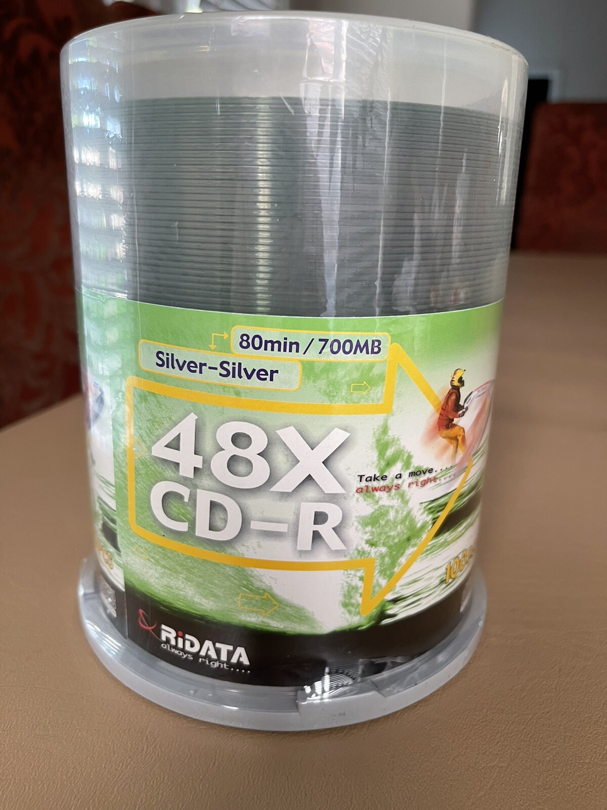 RIDATA 48X CD-R 100 PCS 80min/700mb Silver-silver